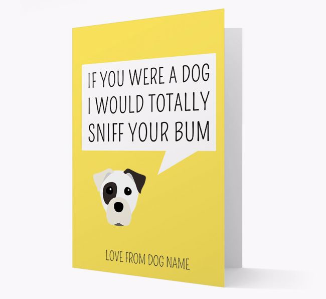 Personalised 'I'd Sniff Your Bum' Card